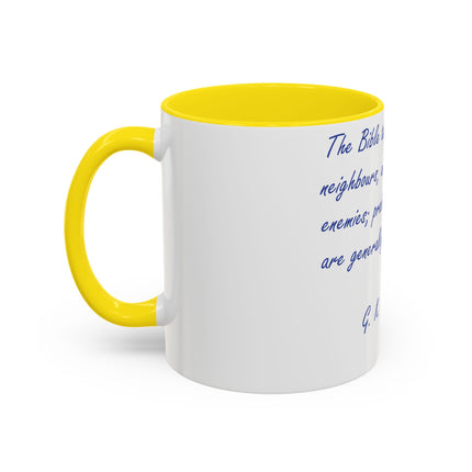 Chesterton Quote Mug – 11oz Accent Cup for Literary Peacemakers