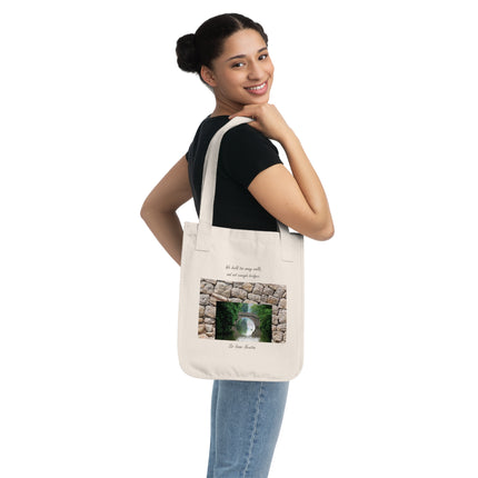 Newton Quote Tote – Organic Canvas Bag with Bridge-Inspired Design