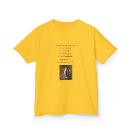 Kids Graphic Tee — Whimsical Poem & Owl Art