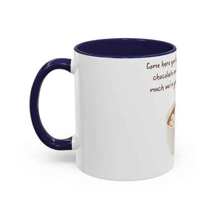 Funny Hot Chocolate Mug – “Lie to Me” Accent Ceramic – 11oz