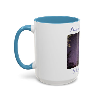 Starry Night Inspirational Coffee Mug – 15oz Accent Cup with Poetic Quote