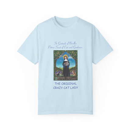 Saint Gertrude Cat Lady Tee – Unisex, Whimsical Design