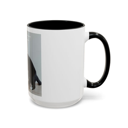 Cat Hug Coffee Mug – "Marriage is an Endless Sleepover" Accent Mug