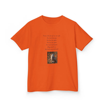 Kids Graphic Tee — Whimsical Poem & Owl Art