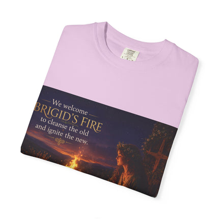 Brigid's Fire Festival T-Shirt — Celtic Imbolc Bonfire Design