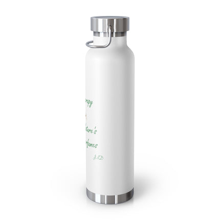 Aromatherapy Insulated Water Bottle - Mother Nature's Healing Perfume, 22oz