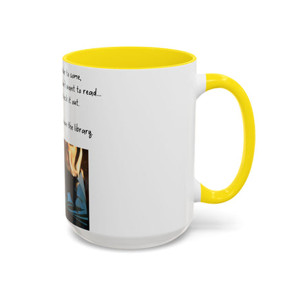 Inspirational Reading Mug – 15oz Ceramic | Burning Book Graphic