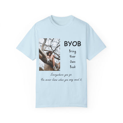 BYOB T-Shirt – “Bring Your Own Book” – Unisex Literary Design