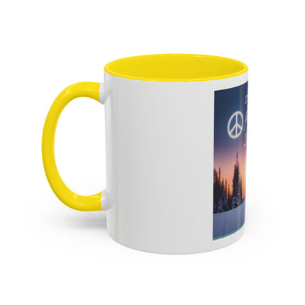 Coffee Mug — "All I Want for Christmas Is Peace" Holiday Peaceful Winter Scene
