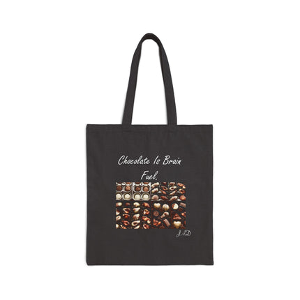 Chocolate Is Brain Fuel Canvas Tote