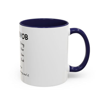 BYOB "Bring Your Own Book" Coffee Mug — Reading Lover Gift (11/15oz)