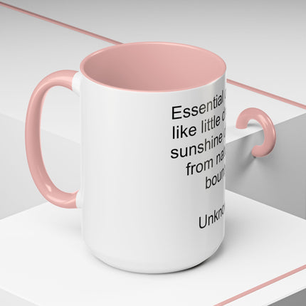 Essential Oils Quote Coffee Mug — “Essential oils are like little drops of sunshine...”