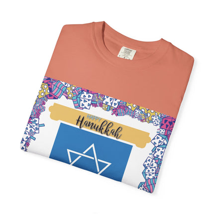 Hanukkah Unisex Garment-Dyed T-Shirt - Celebrate the Festival of Lights