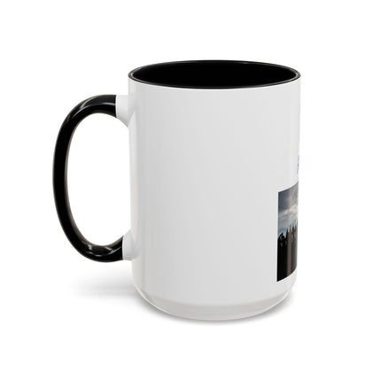 Pray for Peace Accent Coffee Mug — Inspirational Religious Prayer Mug (11/15oz)