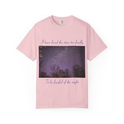 Unisex Starry Night T-Shirt - "I have loved the stars too fondly" Quote