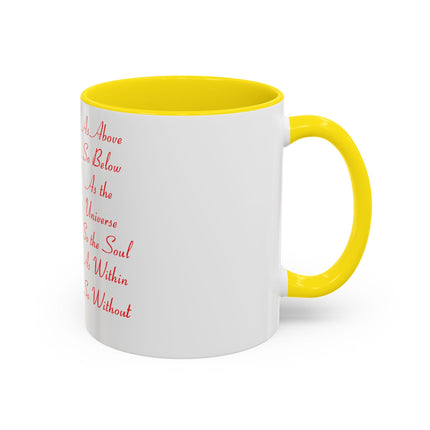 Mystical Accent Mug – “As Above, So Below” Enchanting Design, 11oz