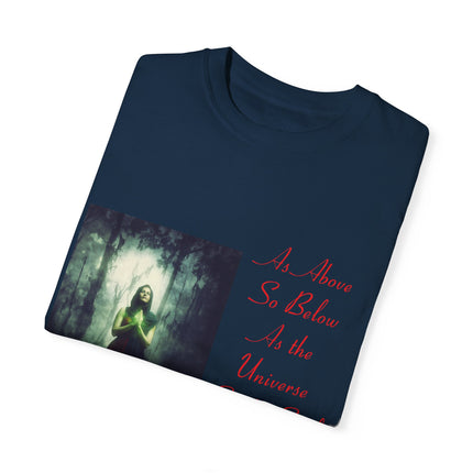 Mystic Quote T-Shirt – “As Above So Below” Graphic Tee (Unisex)