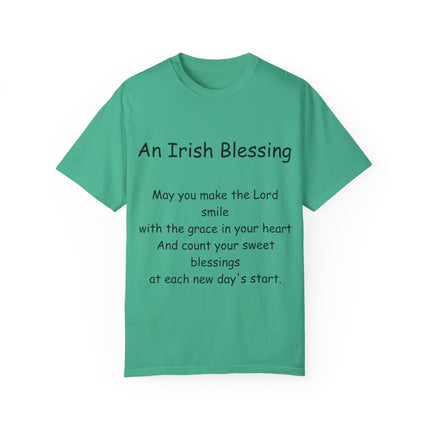 Irish Blessing Tee | Graceful Quote on Soft Garment-Dyed Cotton