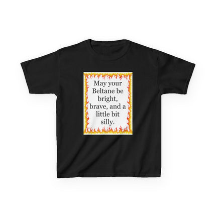Beltane Kids T‑Shirt — "May your Beltane be bright, brave, and a little bit silly"