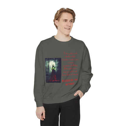 Blessed Be the Witches Sweatshirt – Unisex Garment-Dyed Style