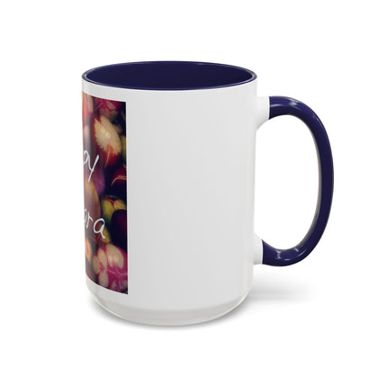 Ostara Coffee Mug – "Happy Ostara" Accent Easter Spring Floral Mug (11/15oz)