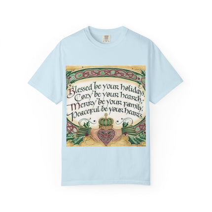 Blessed Be Your Holiday Unisex Garment-Dyed T-Shirt