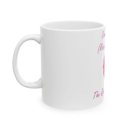 Damask Rose Ceramic Mug – Queen of Flowers, 11oz