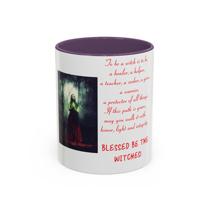 Blessed Be the Witches Accent Mug – Mystical 11oz Ceramic