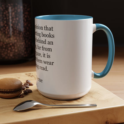Jules Verne Quote Coffee Mug — Literary Quote Accent Mug (11/15oz)