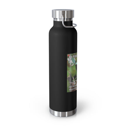 Be Kind to Feral Cats 22oz Vacuum Bottle — Insulated Travel Bottle for Cat Lovers