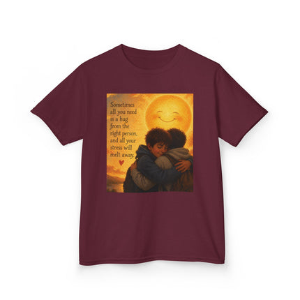 Kids Hug Tee — "Sometimes all you need is a hug" Heartwarming Children's T‑Shirt