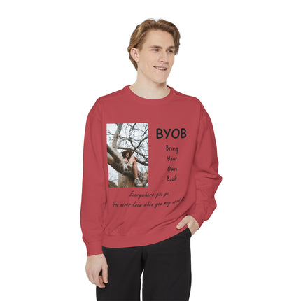 BYOB Sweatshirt – “Bring Your Own Book” – Unisex Literary Fashion