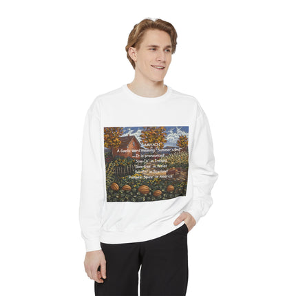 Samhain Sweatshirt – Cozy Unisex Pullover with Pumpkin Spice Wit