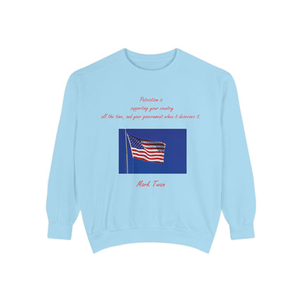Patriotic Quote Sweatshirt for American Pride