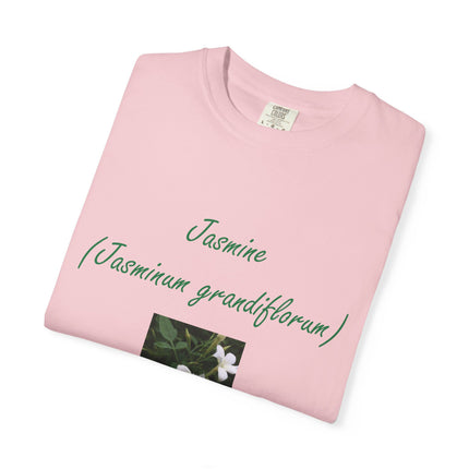 Jasmine Flower Unisex Garment-Dyed T-Shirt - The King of Flowers Design