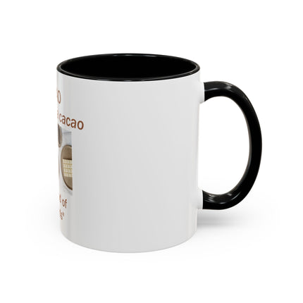 Cacao Coffee Mug – "The Food of the Gods" Botanical Cocoa Illustration (11/15 oz)