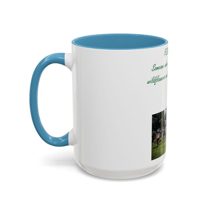 Flower Child Accent Coffee Mug - 15oz - Inspirational Gift for Nature Lovers