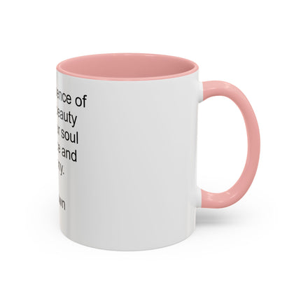 Nature Quote Coffee Mug — "Let the essence of nature's beauty..." Inspirational Accent Mug