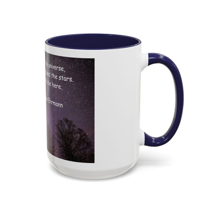 Inspirational Starry Night Coffee Mug — "You are a child of the universe" Quote