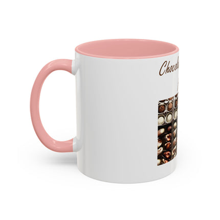 Chocolate Is Brain Fuel Accent Mug – 11oz – Sweet & Smart Gift