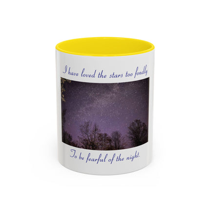 Starry Night Coffee Mug — “I have loved the stars too fondly” Accent Mug