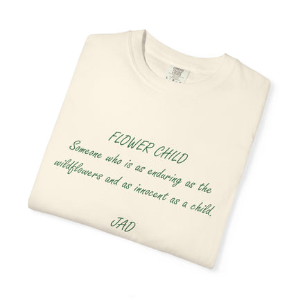 Flower Child Unisex Garment-Dyed T-Shirt – Vintage Inspiration for Free Spirits