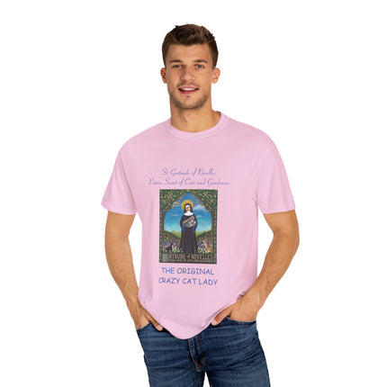 Saint Gertrude Cat Lady Tee – Unisex, Whimsical Design