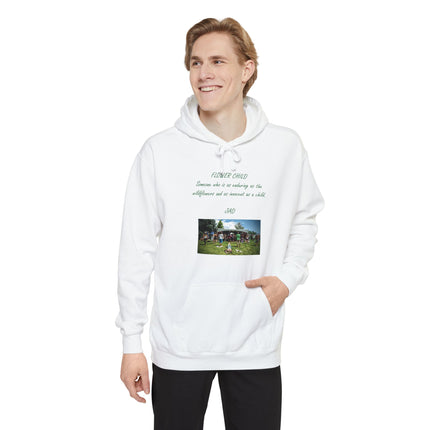 Flower Child Hoodie — 1960s Festival Wildflower Photo Design