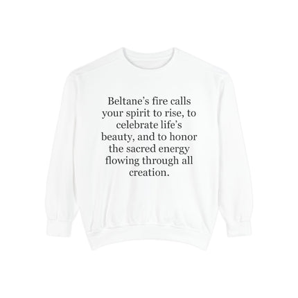 Beltane Quote Sweatshirt – "Beltane’s fire calls your spirit to rise"