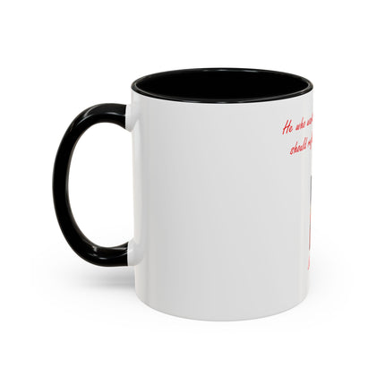 Saint Faustina Coffee Mug — 'Reflect on the Passion of Jesus' Religious Accent Mug