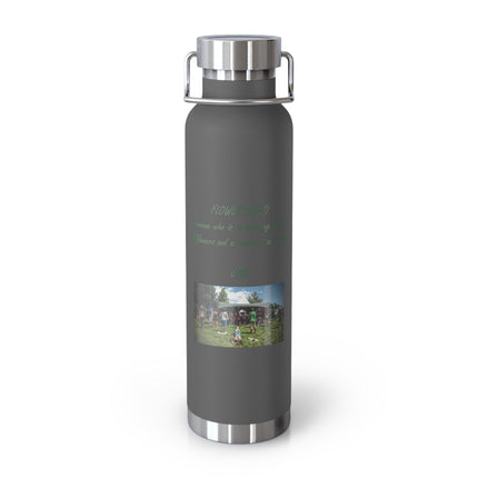 “Flower Child” Copper Bottle – 22oz Vacuum Insulated | Eco-Friendly