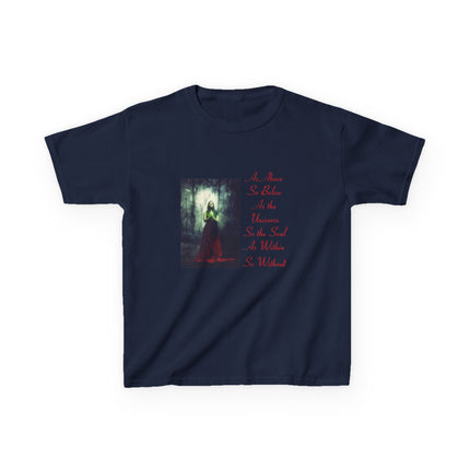 Mystical Kids Tee – “As Above, So Below” Inspirational Design