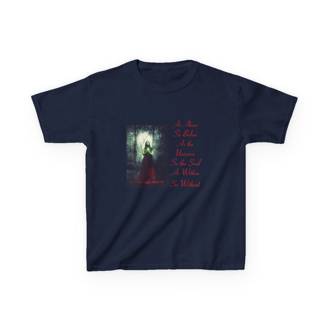 Mystical Kids Heavy Cotton™ Tee - 'As Above, So Below' Inspirational Design