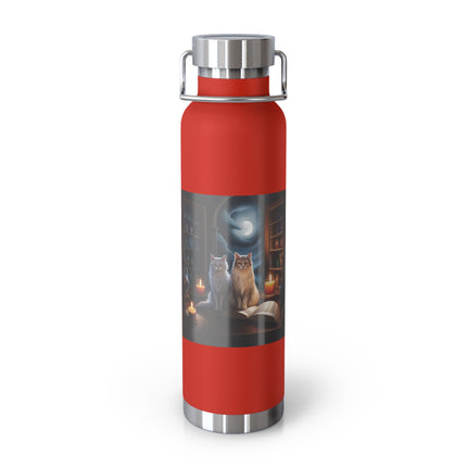 Cozy Cats Illustrated Insulated Water Bottle - 22oz